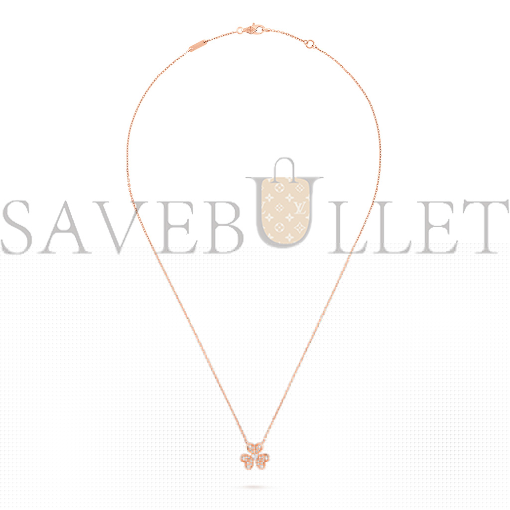 van cleef arpels frivole pendant, mini model - rose gold, Di*m*nd  vcarp7ri00